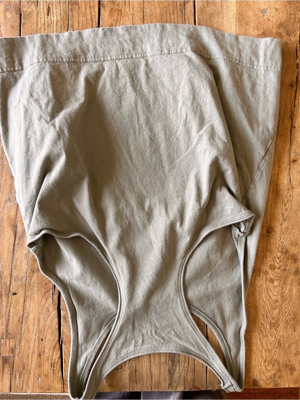 Pact Olive Green Racerback Tank medium organic cotton - Picture 3 of 5